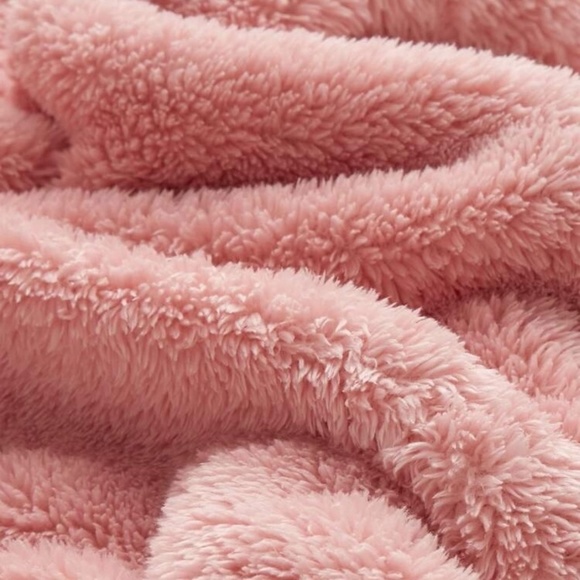 Teddy Soft Pink Hoodie with Teddy Ears. - Picture 4 of 9